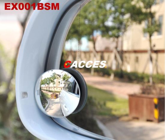 2 Pack Blind Spot Mirror 2 inch  Round HD Glass Frameless Convex Rear View Blind Spot Mirror Stick on with 360 Rotation Adjustable for Car,Auto,360-Degree Wide Angle image 4