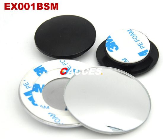 2 Pack Blind Spot Mirror 2 inch  Round HD Glass Frameless Convex Rear View Blind Spot Mirror Stick on with 360 Rotation Adjustable for Car,Auto,360-Degree Wide Angle image 3