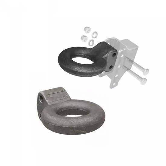 Heavy Duty 2-1/2′ ′ 3′ ′ Tow Bar Ring Truck Trailer Parts Hitch Towing Bolt-on Type 30t Pintle Adjustable Drawbar Lunette Eye image 4