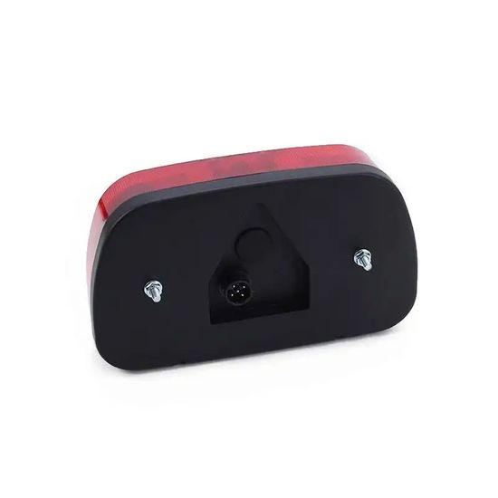 Emark Truck Tail Light Combination Function Red Rear Brake Light Turn Signal Indicator Lamp with Triangle Reflector for Van Lorry Trailer image 4