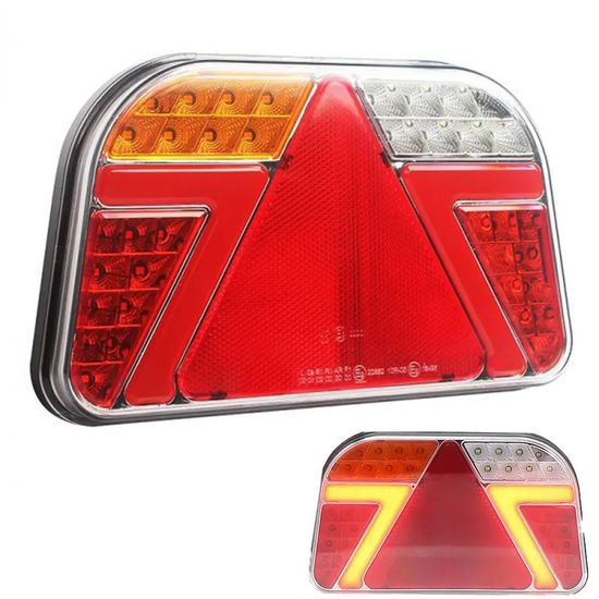 Emark  Trailer Tail Light 12V 24V LED Combination Stop Reverse Fog Turn LED Number Plate Rear Light for Truck RV Tractor image 3