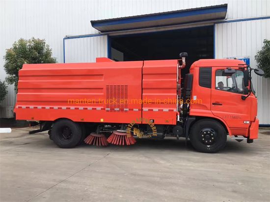 Cummins Model 190HP Rhd 10m3 10000L 10ton Street Cleaning Sweeper Truck image 3