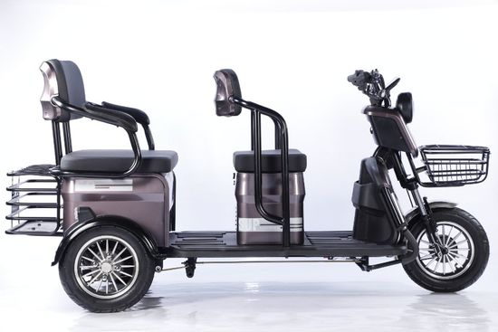 Electric Trike, Vehicle, Bicycle, Motorbike, Rickshaw, Closed Passenger and Cargo Tricycle, Three Wheel Motorcycle with Battery and Charger image 4