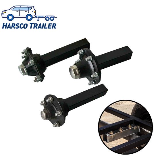 OEM factory high quality stub/torsion axle boat RV truck with lube unbraked image 5