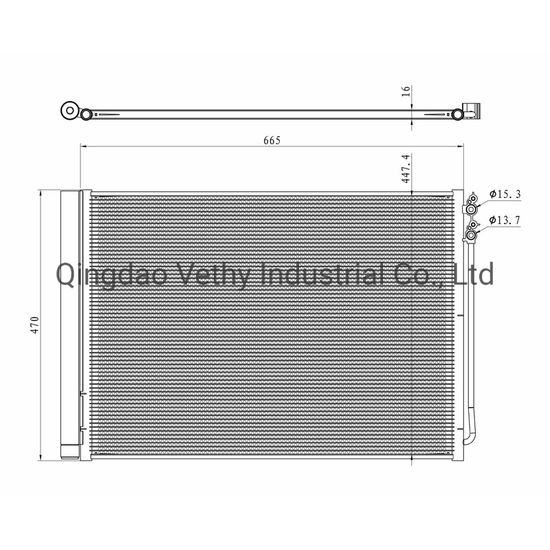 Factory Direct Auto Air Conditioner Condenser OE 4247809 by BMW 5 (F10, F07, F11) 09-/6 (F12, F13, F06) 11- Car AC Condenser image 2