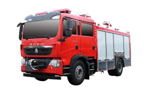 Sinotruck HOWO 266HP Engine Compressed Air Water Foam a/B Fire Fighting Truck image 3