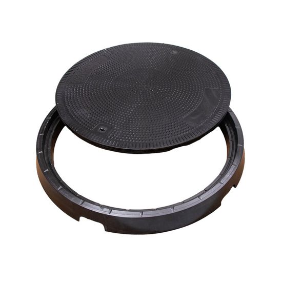 900mm Round Petrol Station  Manhole Cover Sealed Drainage Cover Anti-Theft and Environmental Protection D400 image 4