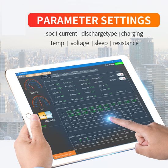 20s 60V 120A 200A LiFePO4 Battery Battery Management System Daly Smart BMS Waterproof with Balance Function image 4