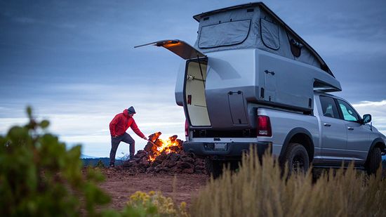 Australian Standard Fiberglass Truck Camper Slide on Pickup Truck Camper Pop up Camper with Kitchen image 6