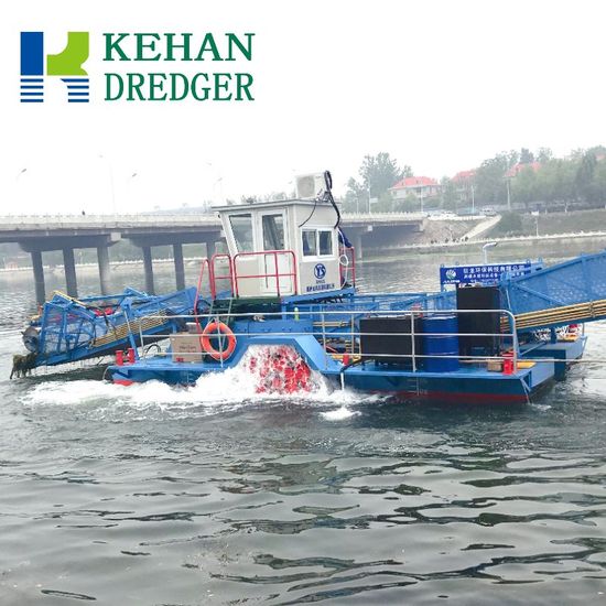 River Trash Collecting Skimmer Boat Floating Garbage Collecting Machine image 2