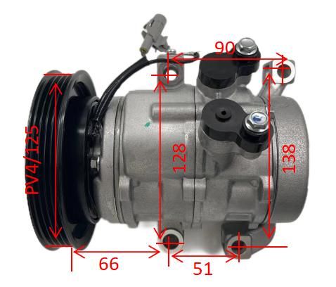 AC Compressor for Suzuki Baleno 1.0 2016- 447260-9430 image 2