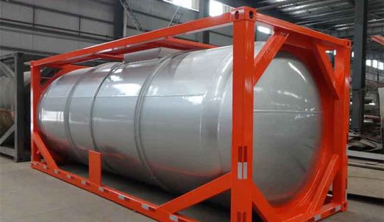 Three Axles 24000L Semitrailer Oil Tank Container image 5