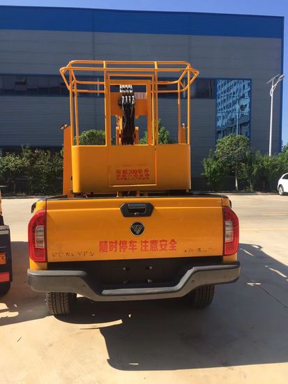 Foton Pick up 4× 4 Folding Arm Aerial Platform High Atitude Operation Truck with Double Row image 4