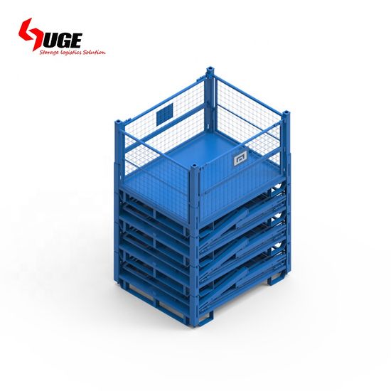 Heavy Duty Logistic Storage Basket Bins Roll Container Foldable Pallet image 3