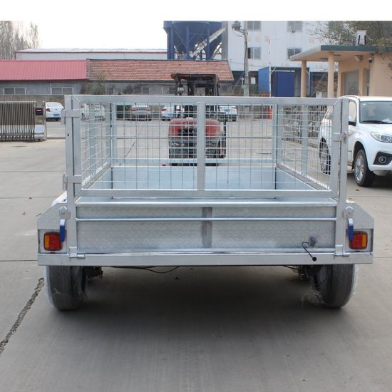 8X5FT Double Axle Cage Trailer 2000kg Hot-DIP Galvanized Box Trailer image 5