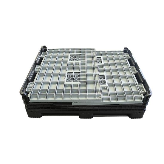 Heavy Duty Industrial Use Foldable Plastic Tray Boxes Plastic Folding Boxes with Lids image 2