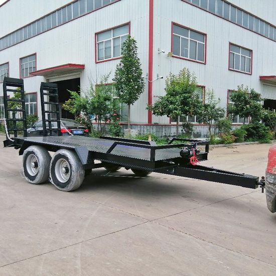 Heavy Duty Car Hauler Trailer/Excavator Trailer with Two Ladders/Heavy Equipment Trailers for Sale image 4