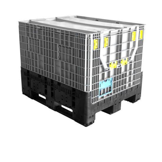 HDPE Stackable Large Plastic Foldable Pallet Box image 6