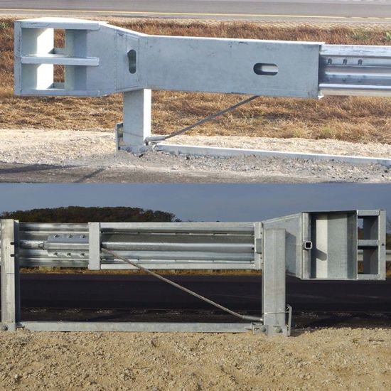 Metal Road Barrier Terminal End Skt Style image 2