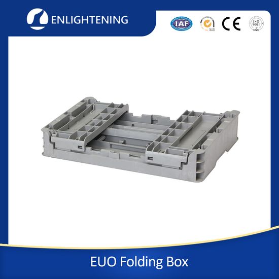 Best Seller Plastic Crates Folding Stackable Turnover Box with Lid Plastic Moving Crate Collapsible Crate image 3