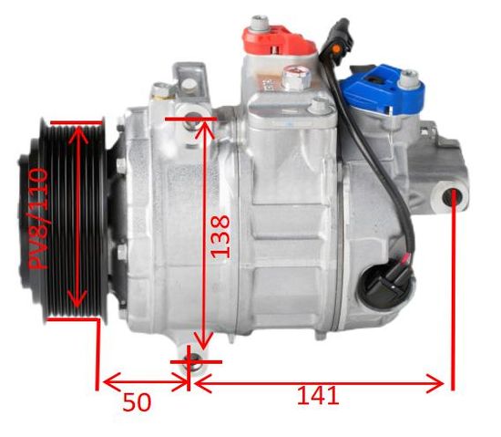 AC Compressor for BMW 335I M135I M3 M4 X3 X4 3.0 2012-2016 64529217869 248300-3010 64529332782 image 2