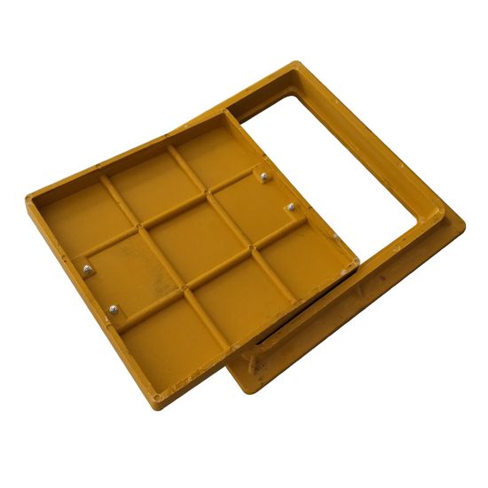 En124 A15 GRP Fiber Glass Square Manhole Cover 400X400mm image 6