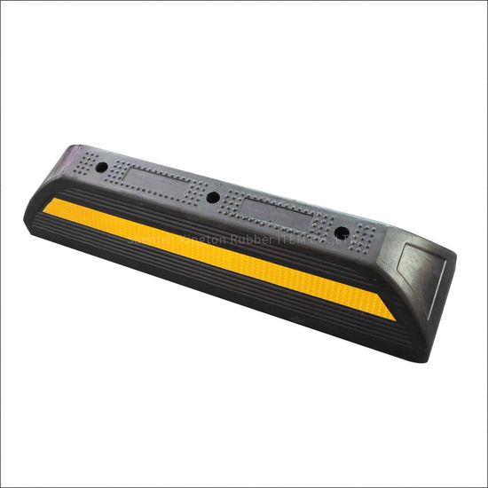 Rubber Car Stopper Garage Parking Stops Parking Curb Wheel Stopper image 6