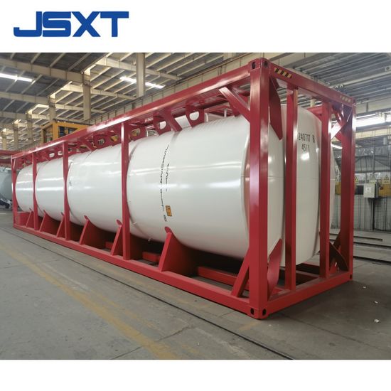 Jsxt New 40FT Single-Layer 50cbm Drinking Water Transport Tank Container image 4