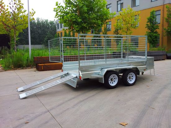 Hot DIP Dalvanized and Powder Coated Steel Tandem Axles ATV Tool Box Trailer for Sale image 5