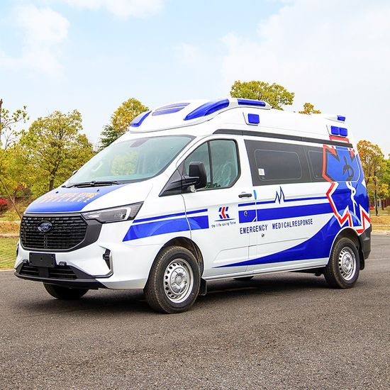 10% off in Stock Ford Transit T8 Gasolinetransit Monitoring Medical Vehicle Ambulance Hostiptal ICU First Aid Ambulance image 4