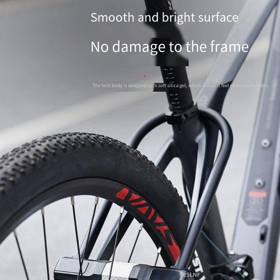 Bicycle Lock Road Vehicle Anti Shear Anti-Theft Lock Motorcycle Battery Car U-Lock Mountain Bike Safety Lock image 5