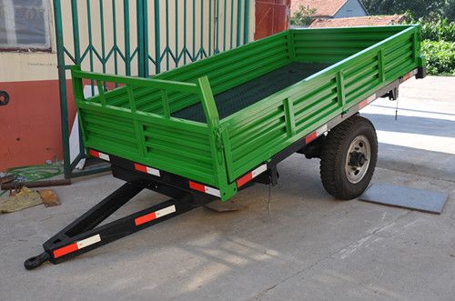 4ton Capacity 3ton 5 Ton 6ton 8ton 9ton 10ton Small Mini Agricultural Farm Tractor Self Dumping Self Unloading Self Tipping Single Axle Trailer image 4