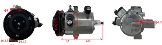 AC Compressor for Suzuki Swift 1.2 2017- 95200-52r01 95201-52r01 447280-3572 95200-52r00 95201-52r00