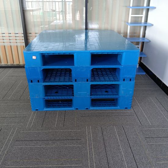Manufacturer Supplier Forklift Moisture-Proof Warehouse Storage HDPE Durable Three-Runner Plastic Pallet image 3