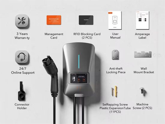 OEM ODM Electric Vehicle Charger 11kw EV Charging Station with Type image 2
