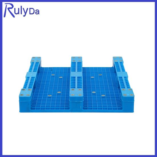 1200X1000 Flooring Use Plastic Pallet with Steel Tube Reinforcement Warehouse Use image 3