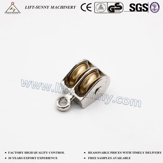 Zinc Alloy Die Cast Single/Double Pulley with Nylon/Steel Wheel image 4