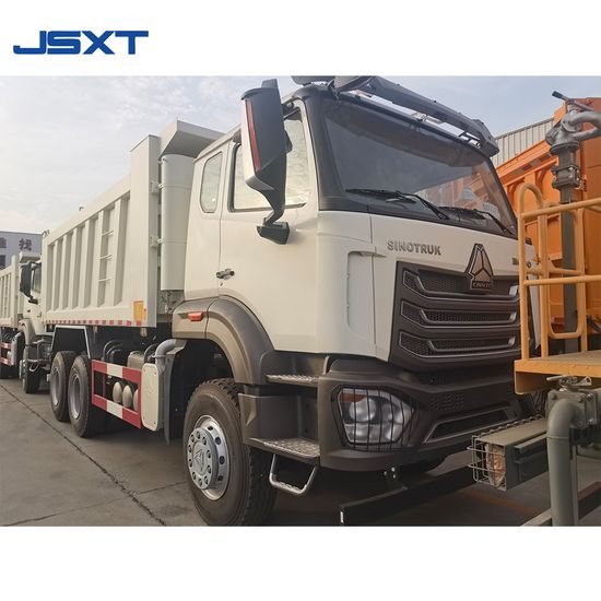 400HP Sand Transport Jsxt 6*4 Type HOWO White Dump Truck for Sale image 4