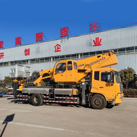 Customizable Telescopice Boom Lift 45 Meter Working Height Aerial Platform Car image 3