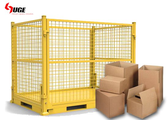 Collapsible Storage Steel Wire Mesh Container Stackable Metal Box Pallet image 4