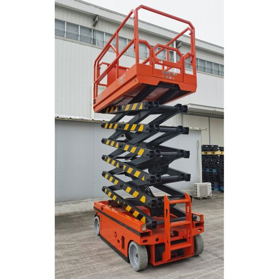 Strong Power AC Motor Extendable Platform 8 Meters Electric Forklift Scissor Lift Table image 5