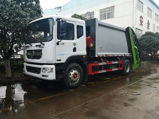 Durable Dongfeng 4*2 Small Rubbish Compactor Truck Garbage Trash Truck for Sale image 5