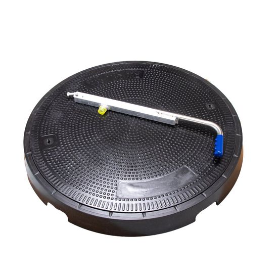 900mm Round Petrol Station  Manhole Cover Sealed Drainage Cover Anti-Theft and Environmental Protection D400 image 3