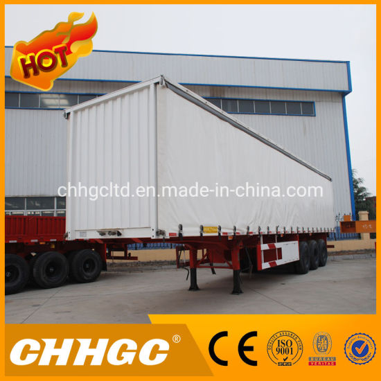 2024 Light Cargo Transportation Slide Curtain Type Van Trailer, Curtain Side Box Van Semi Trailer image 5