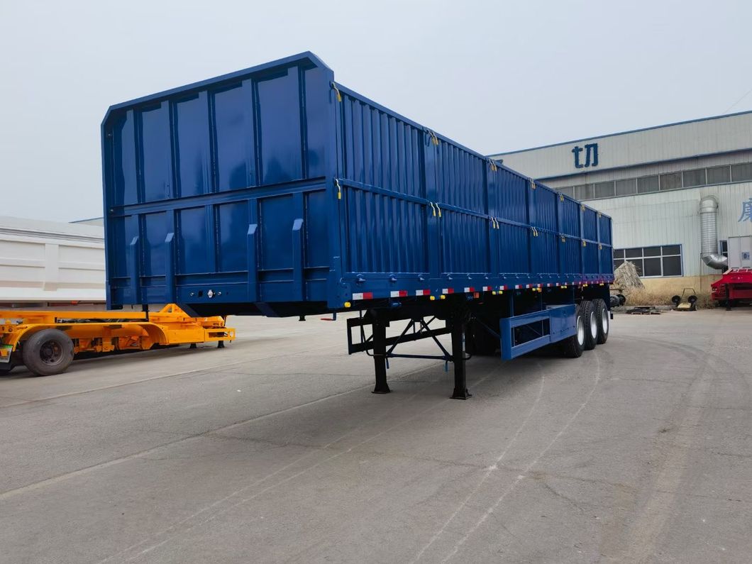 60 Ton Container Cargo Side Wall Semi Trailers with Container Twist Locks