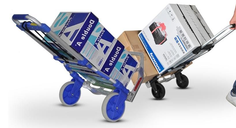 2022 New Arrival Aluminum Alloy Hand Cart with 2 Big Wheels