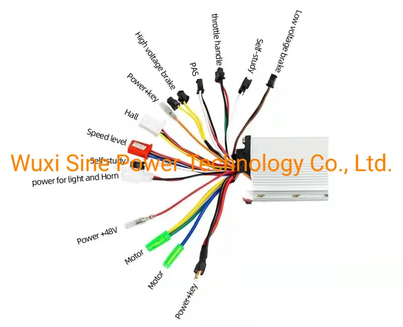 Sine Power 12 Tubes 60/72V Electric Brushless DC Smart Charge Motor Controller with Aluminum