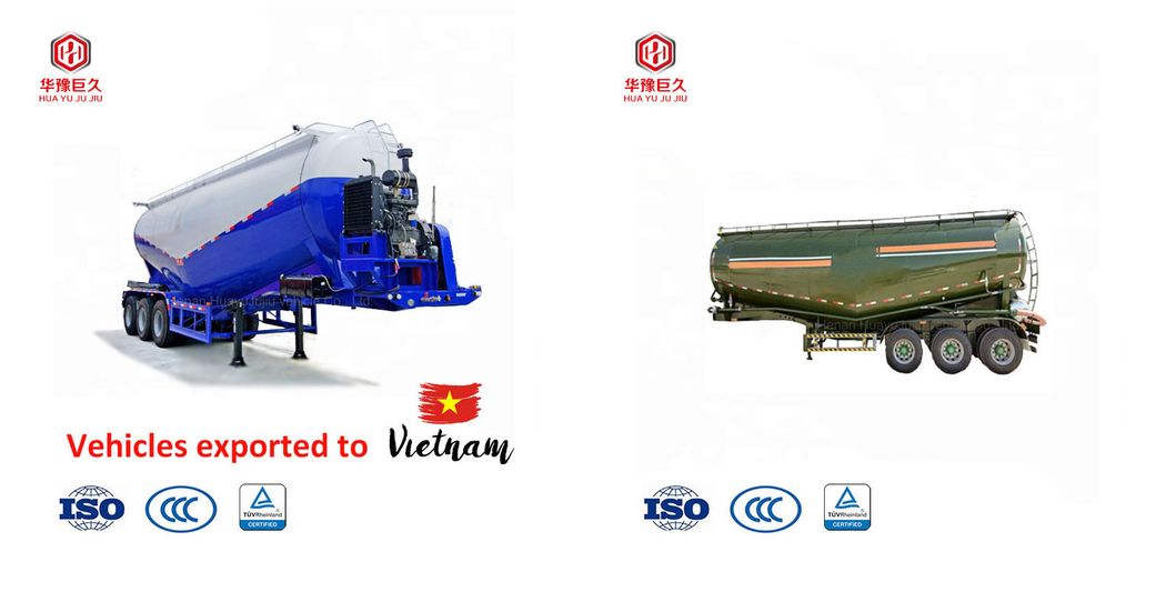 3 Axles 33 Cbm China Leading Brand Heavy Duty Bulk Cement Semi Trailer for Sale