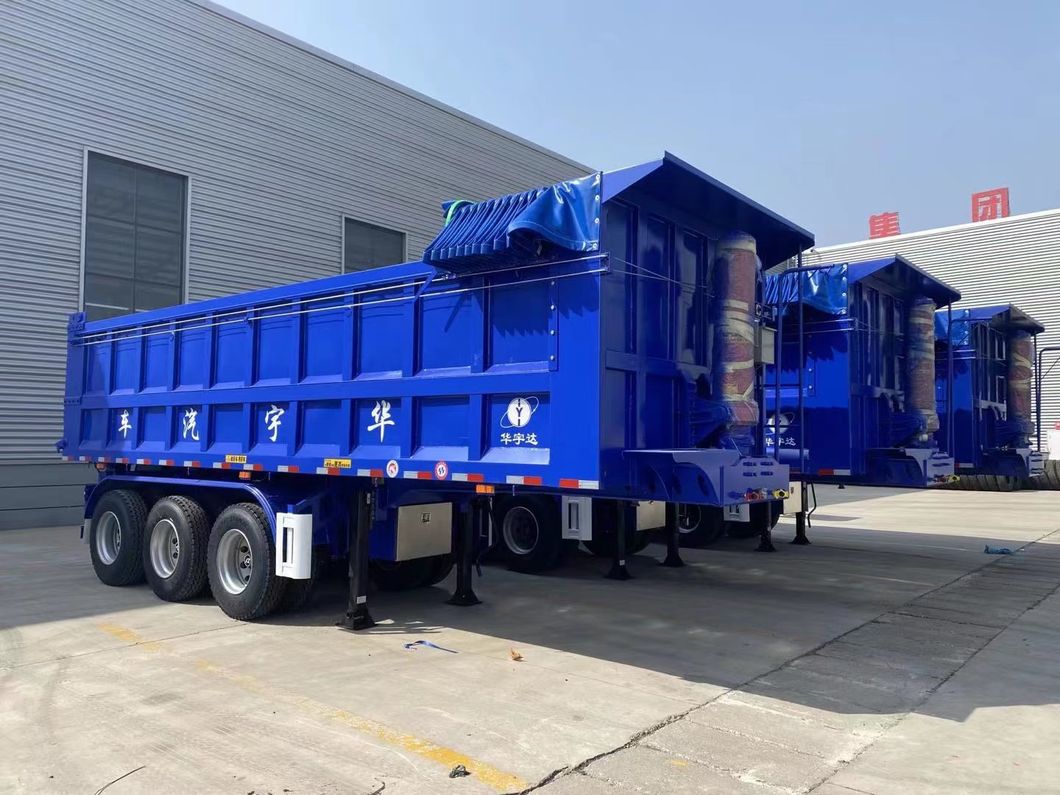 45cbm 80 Tons 3 Axles Dump Truck Trailers /Tipper Semi Trailer for Sales