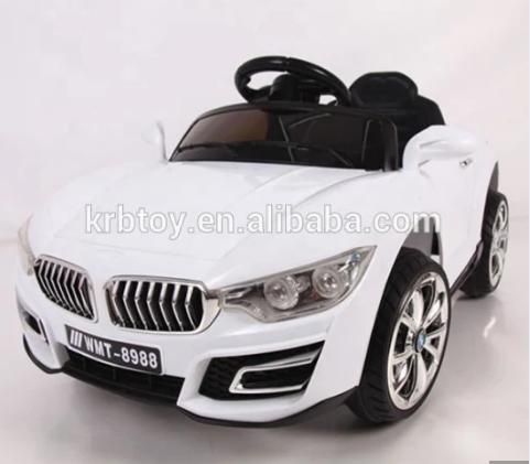 Children Lacquered Trolley Electric Two Seat RC Toy Car with Remote Control